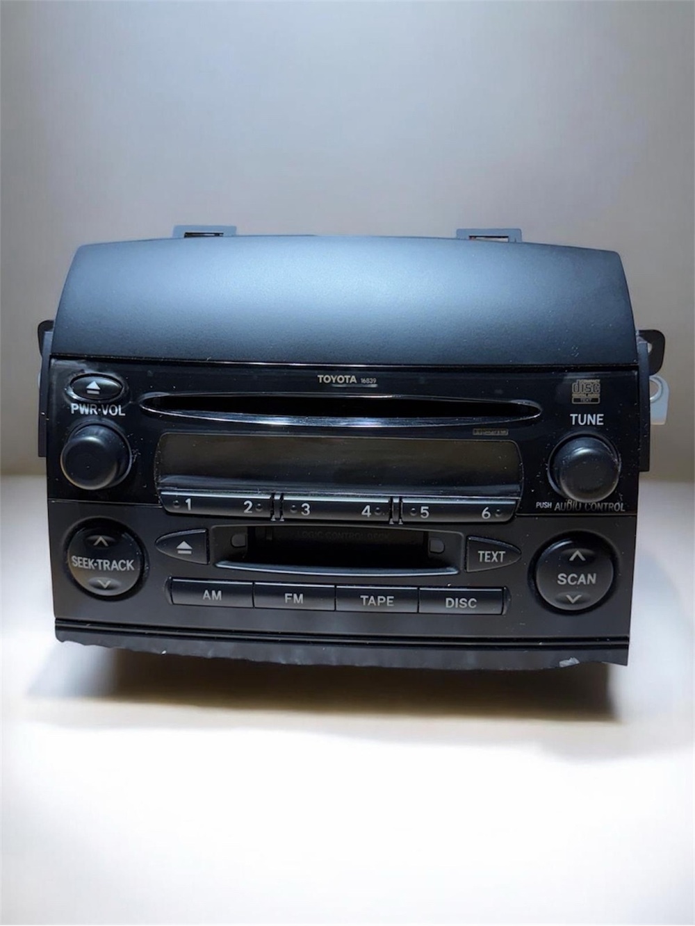 Black OEM Car Stereo Receiver CD Tape Player